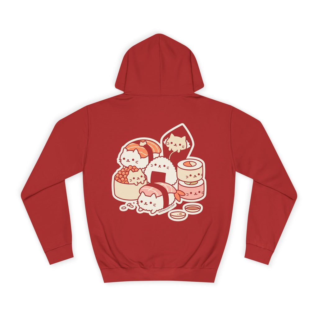 Rippwiller Sushi Cats Night Hoodie
