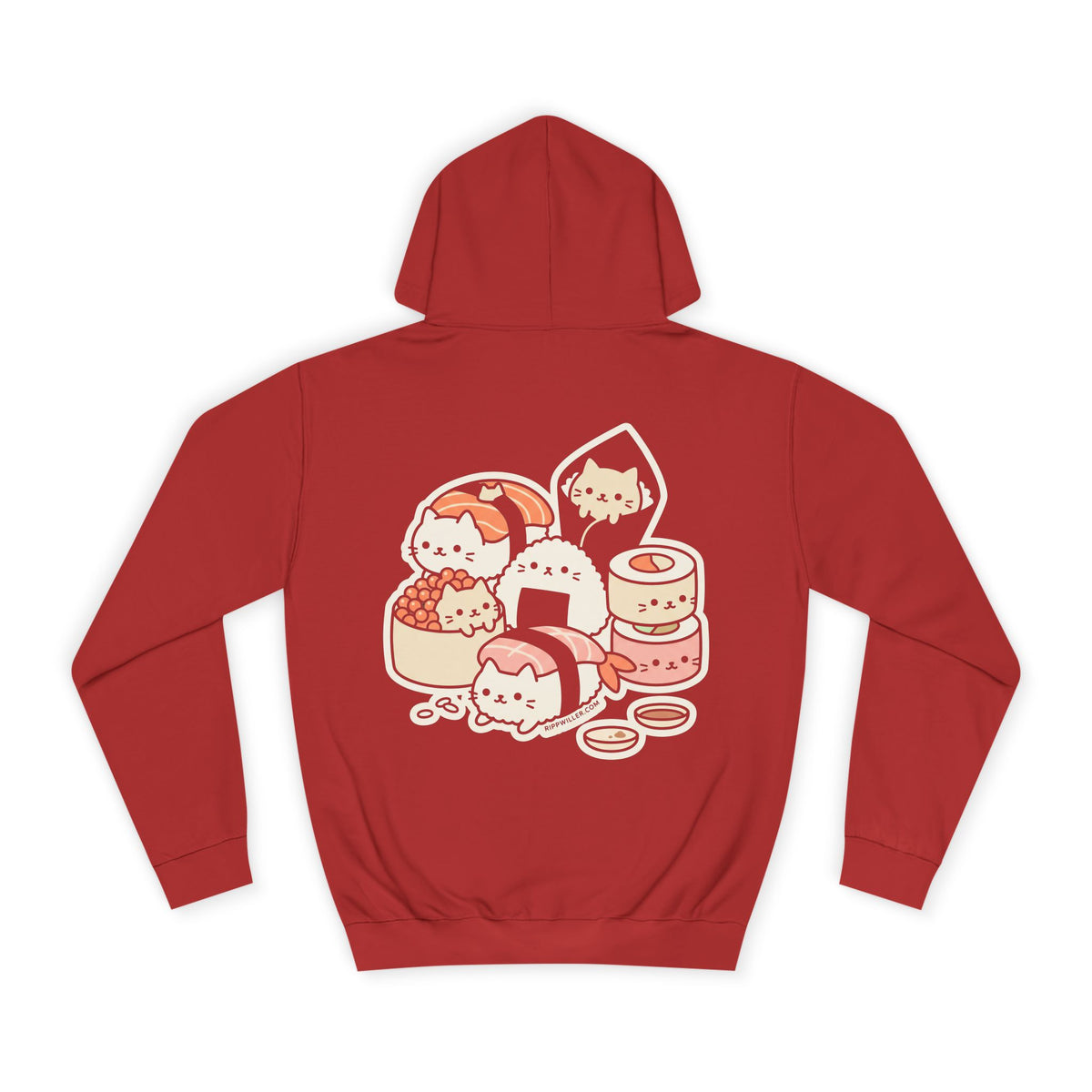 Rippwiller Sushi Cats Night Hoodie