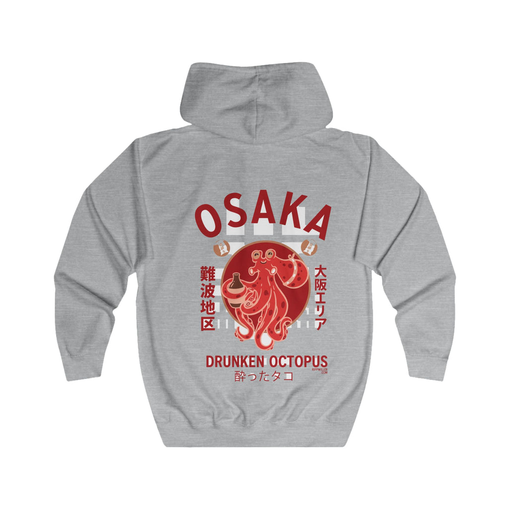 Rippwiller Osaka Red Zip Hoodie