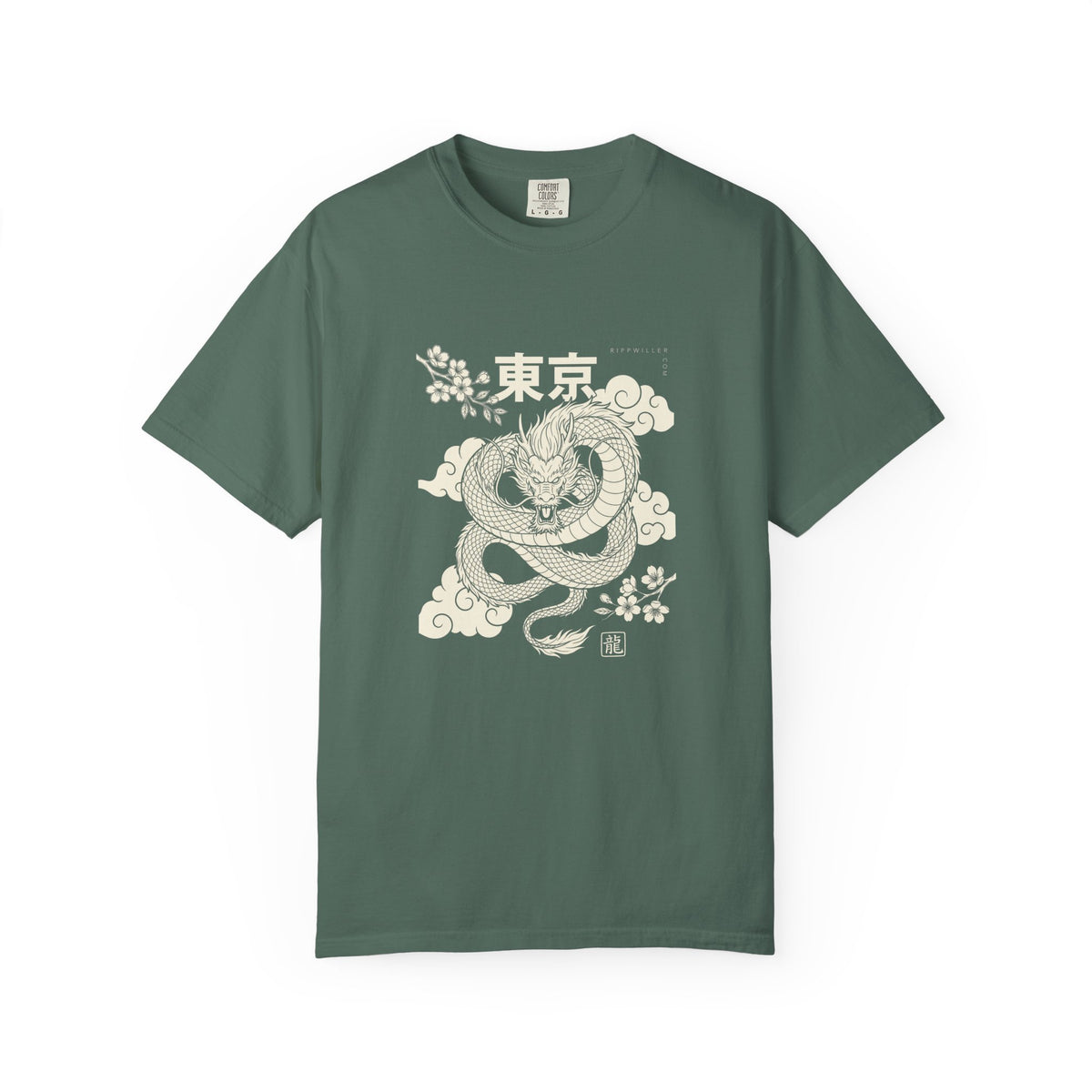 T-shirt Rippwiller Green Dragon Night