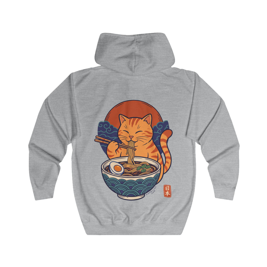 Rippwiller Ramen Cat Zip Hoodie