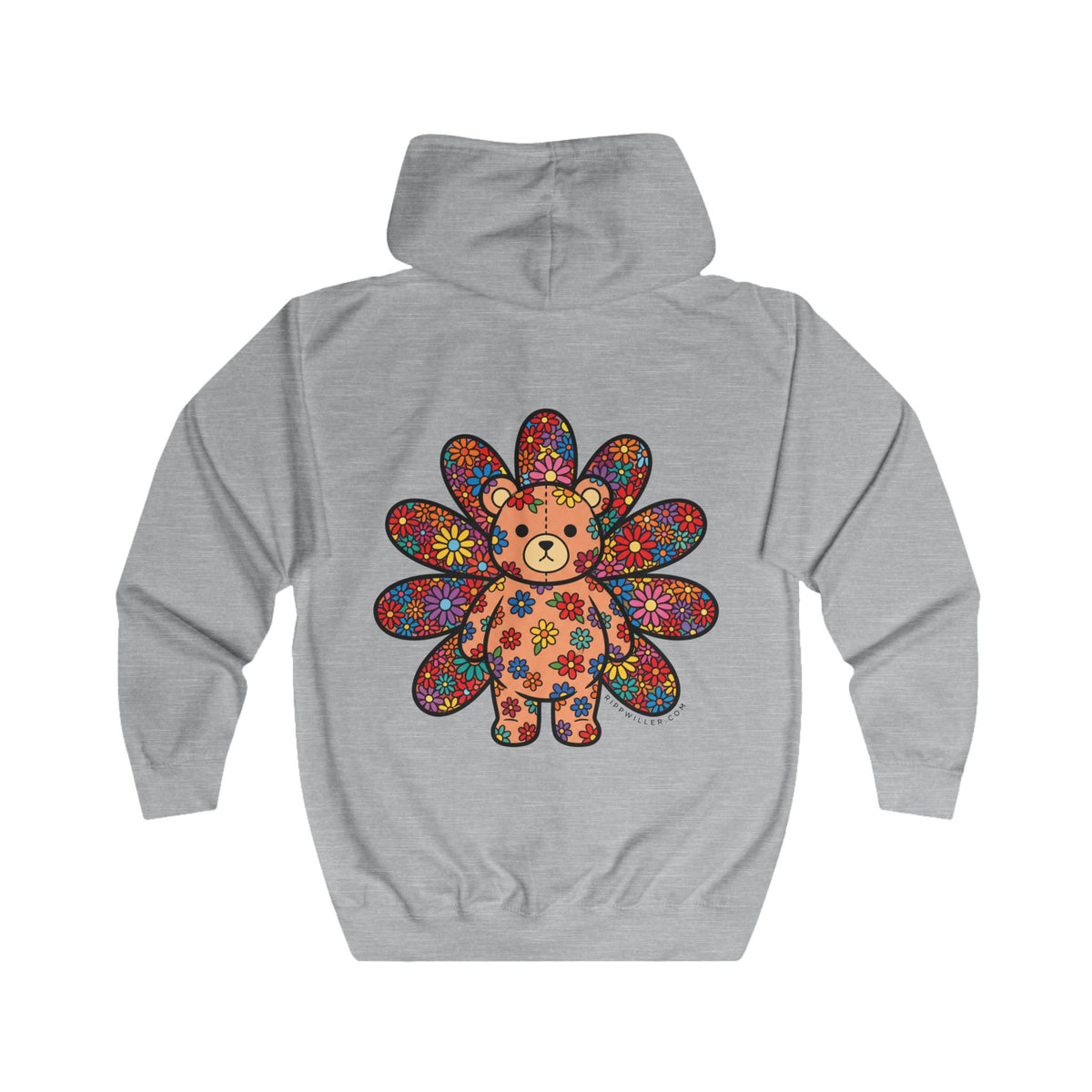 Rippwiller Flower Bear Zip Hoodie
