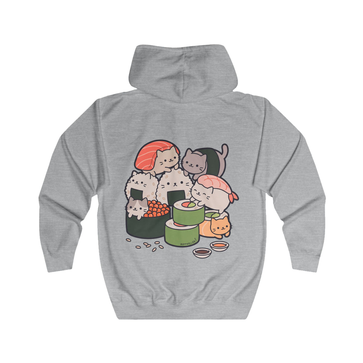 Rippwiller Sushi Cats Zip Hoodie