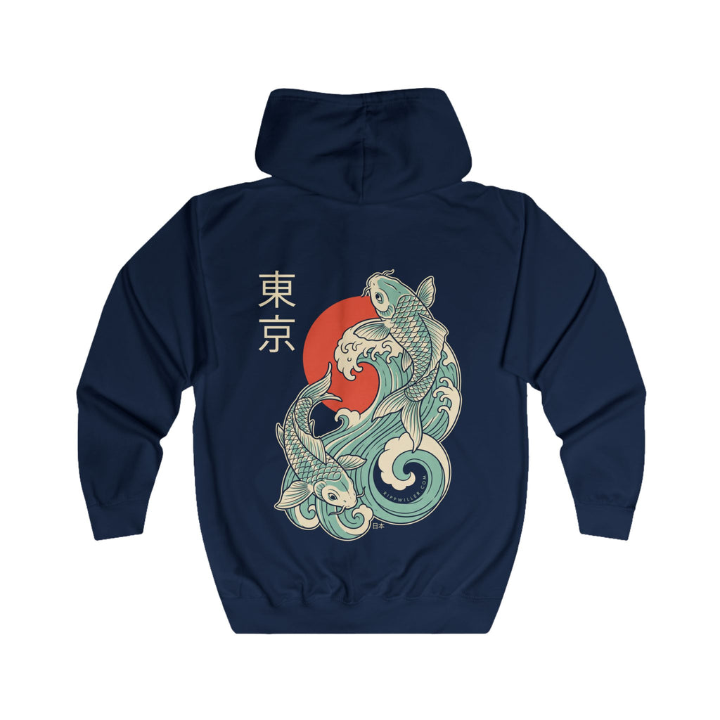Rippwiller Tokyo Koi Night Zip Hoodie