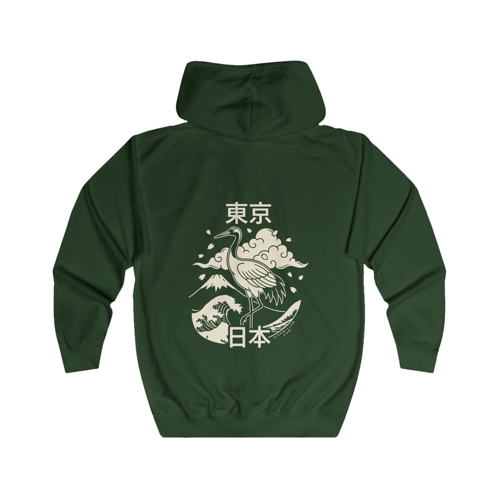 Rippwiller Tokyo Crane Night Zip Hoodie
