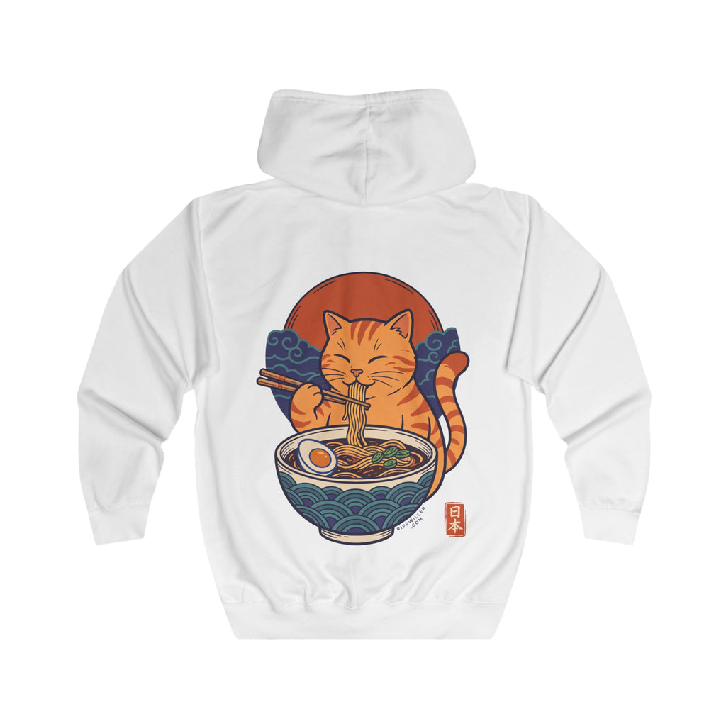 Rippwiller Ramen Cat Zip Hoodie