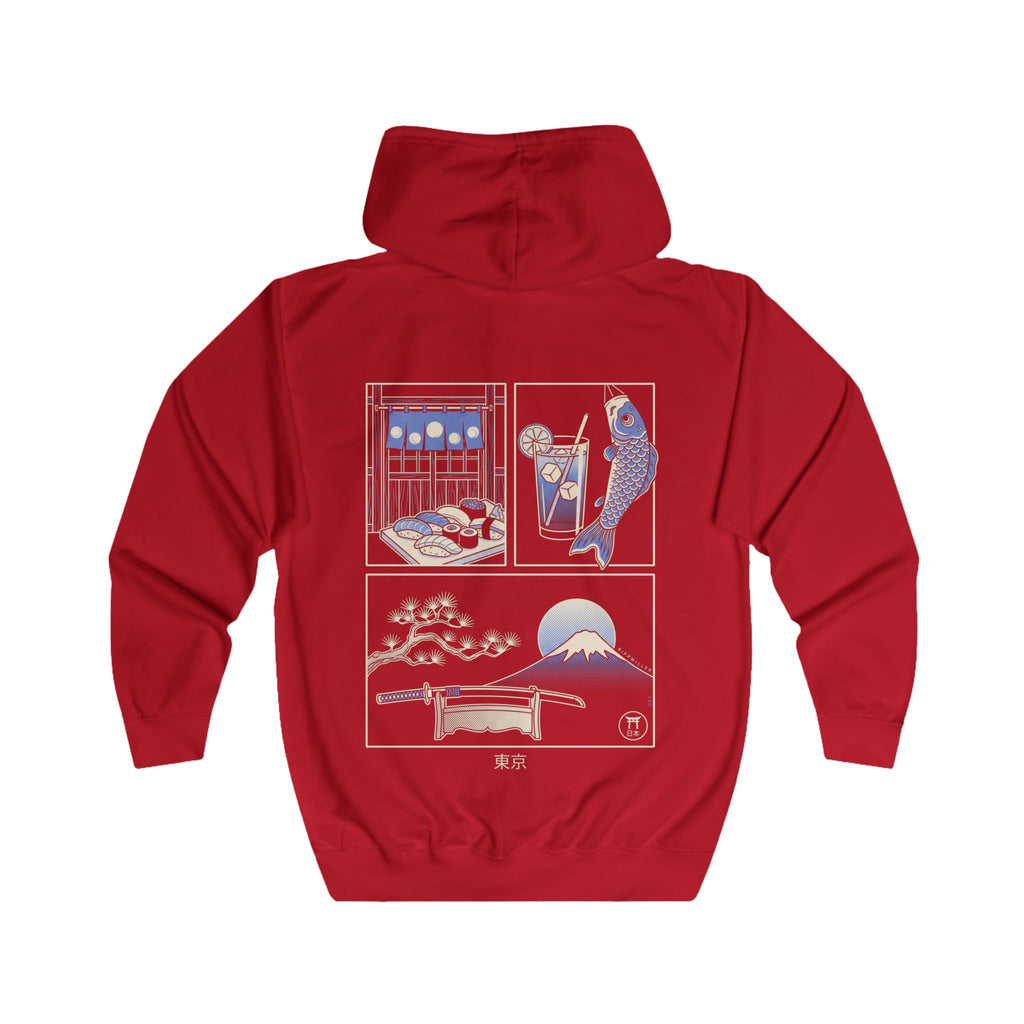 Rippwiller Tokyo Panels Night Zip Hoodie