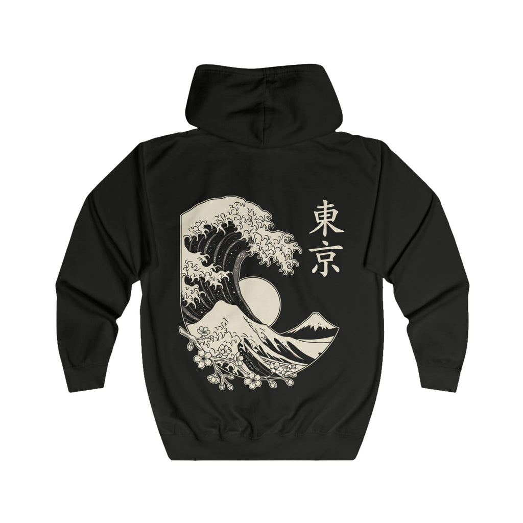 Rippwiller Great Wave Night Zip Hoodie