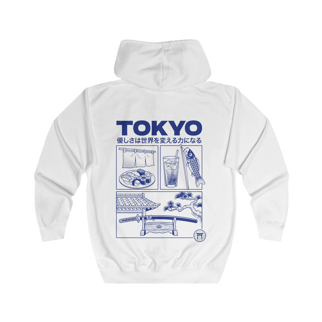 Rippwiller Tokyo Blue Zip Hoodie