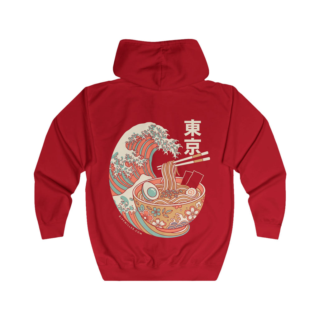 Rippwiller Ramen Wave Night Zip Hoodie