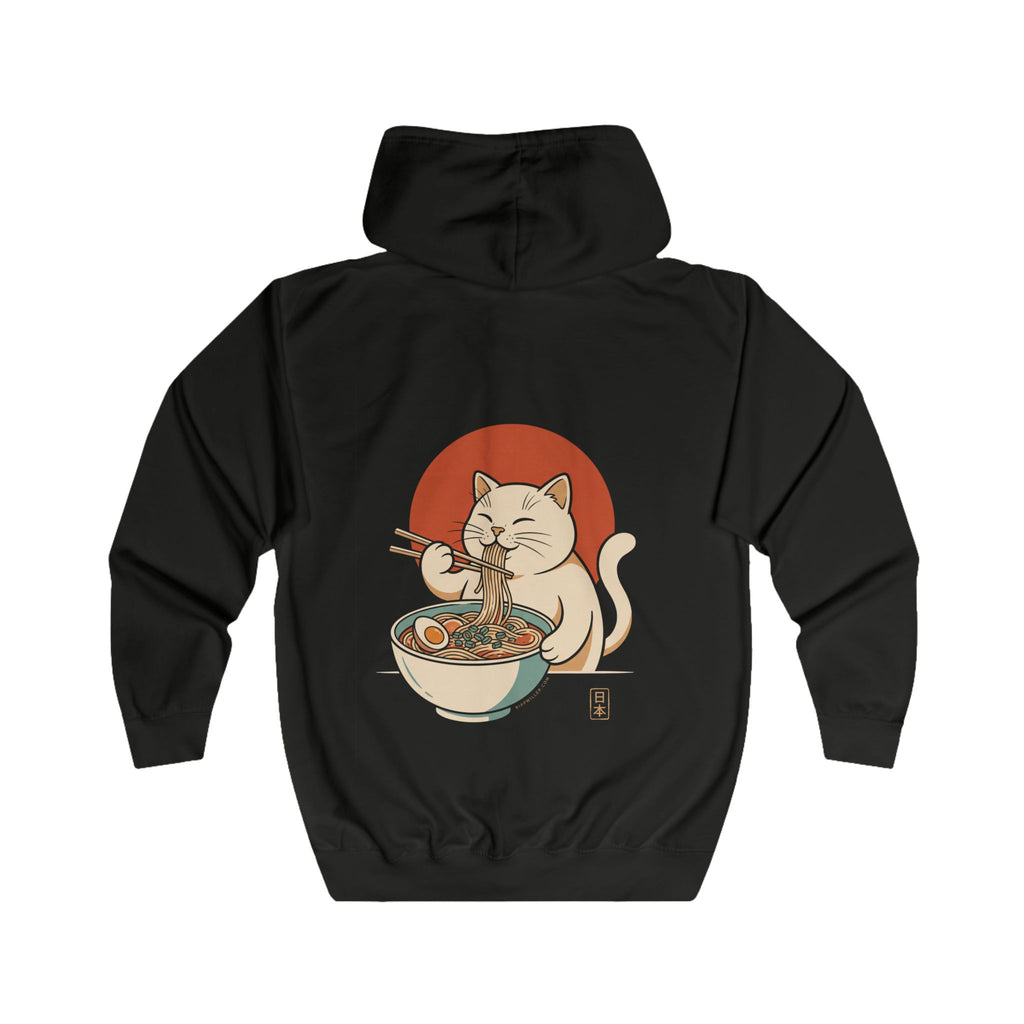 Rippwiller Ramen Cat Night Zip Hoodie