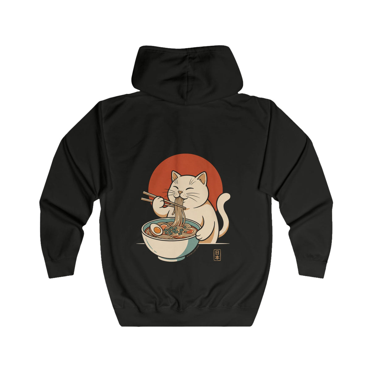 Rippwiller Ramen Cat Night Zip Hoodie