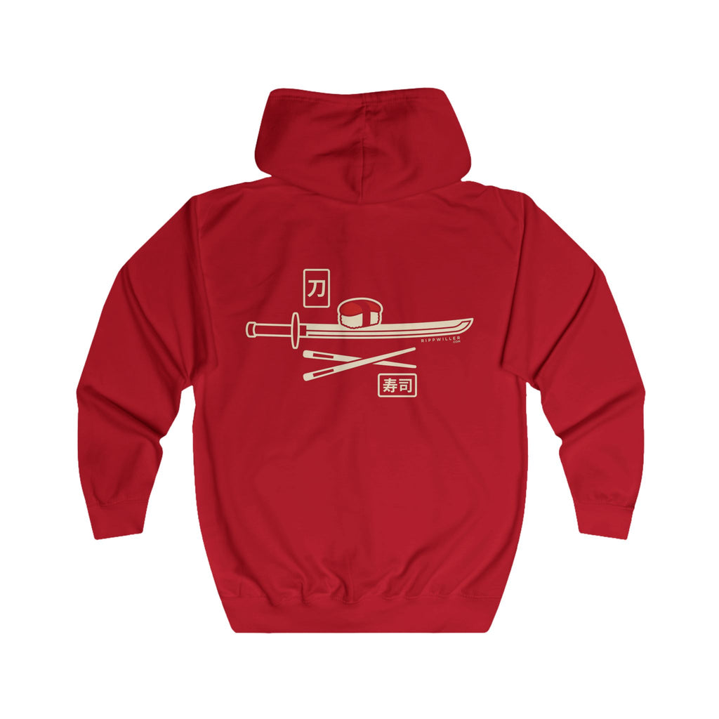 Rippwiller Swords and Sushi Night Zip Hoodie