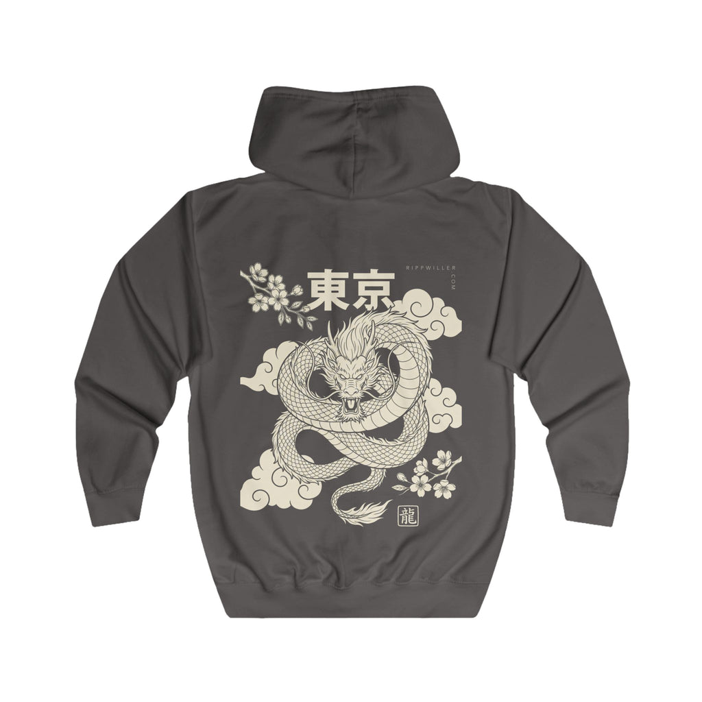 Rippwiller Green Dragon Night Zip Hoodie