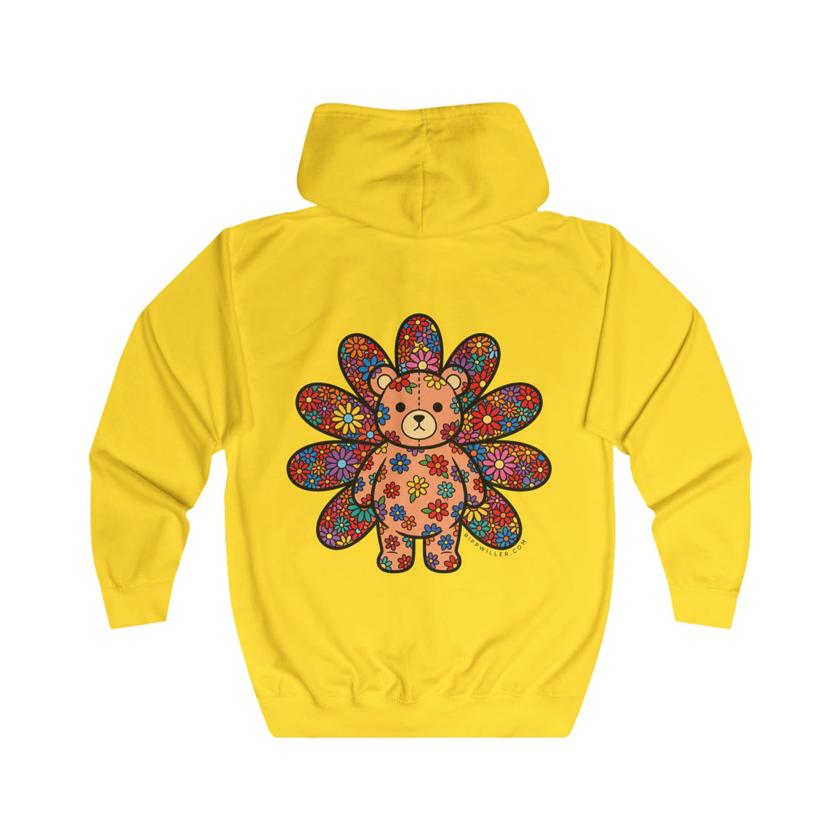 Rippwiller Flower Bear Zip Hoodie