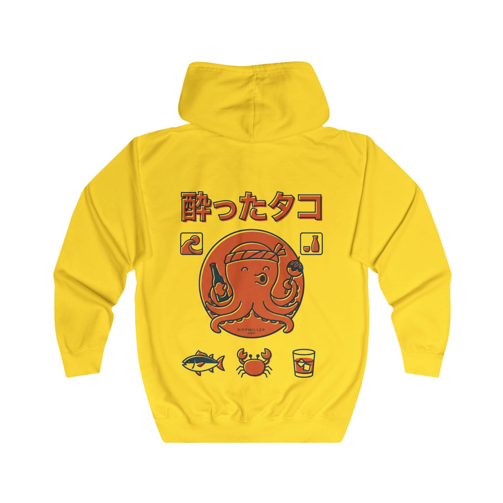 Rippwiller Drunken Octopus Zip Hoodie