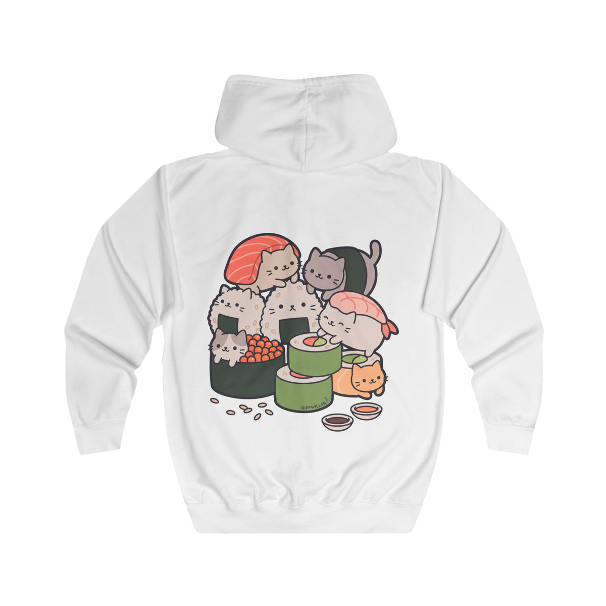 Rippwiller Sushi Cats Zip Hoodie