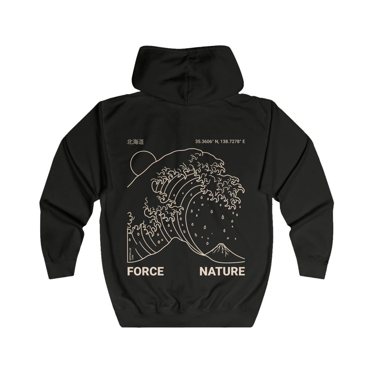 Rippwiller Hokkaido Wave Night Zip Hoodie