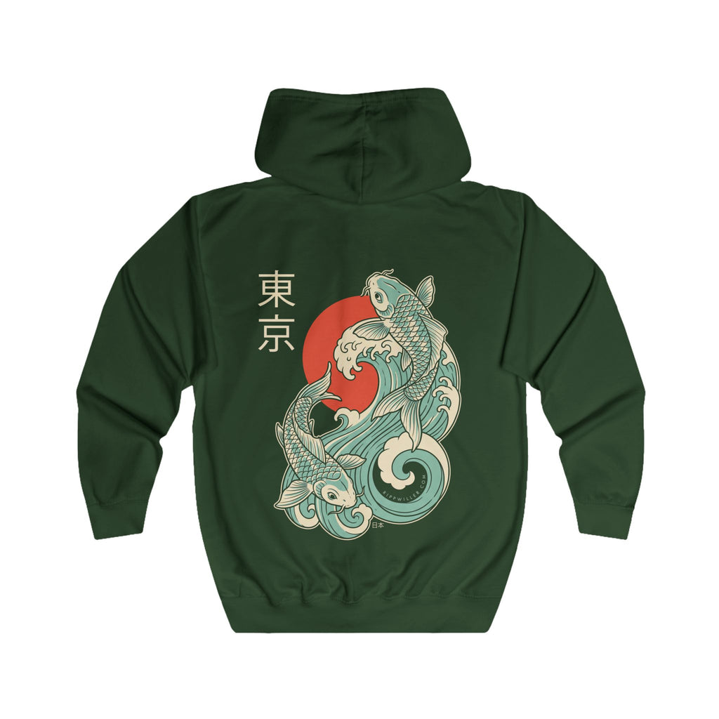 Rippwiller Tokyo Koi Night Zip Hoodie