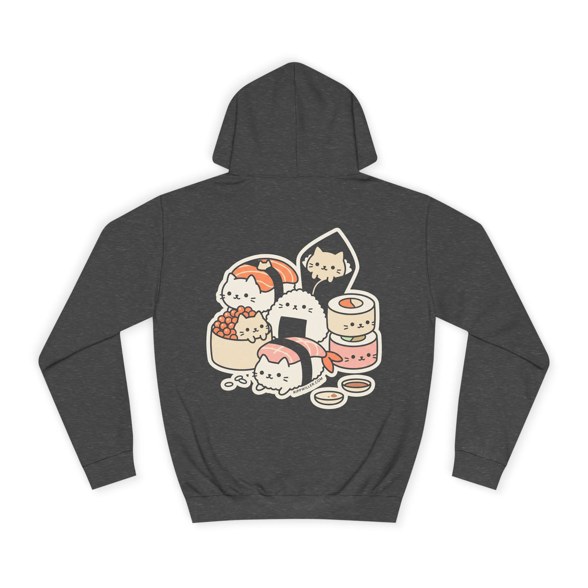 Rippwiller Sushi Cats Night Hoodie
