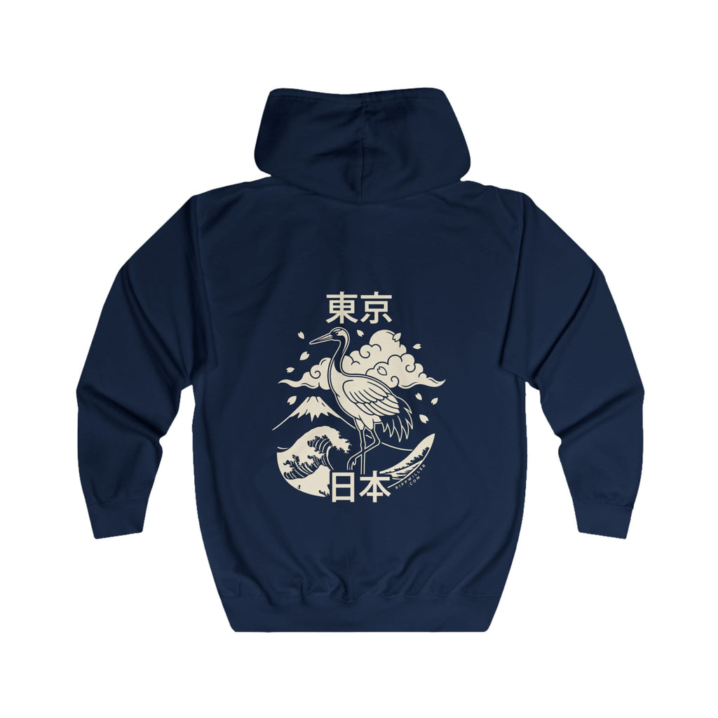 Rippwiller Tokyo Crane Night Zip Hoodie