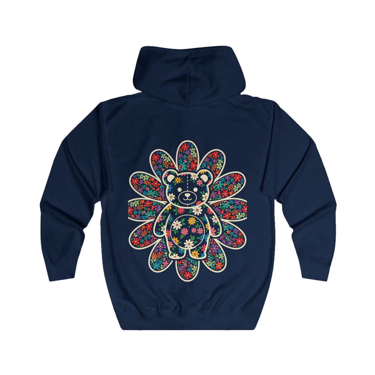 Rippwiller Flower Bear Night Zip Hoodie