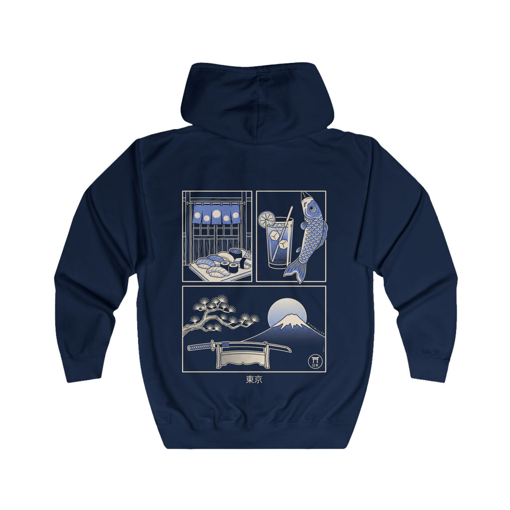Rippwiller Tokyo Panels Night Zip Hoodie