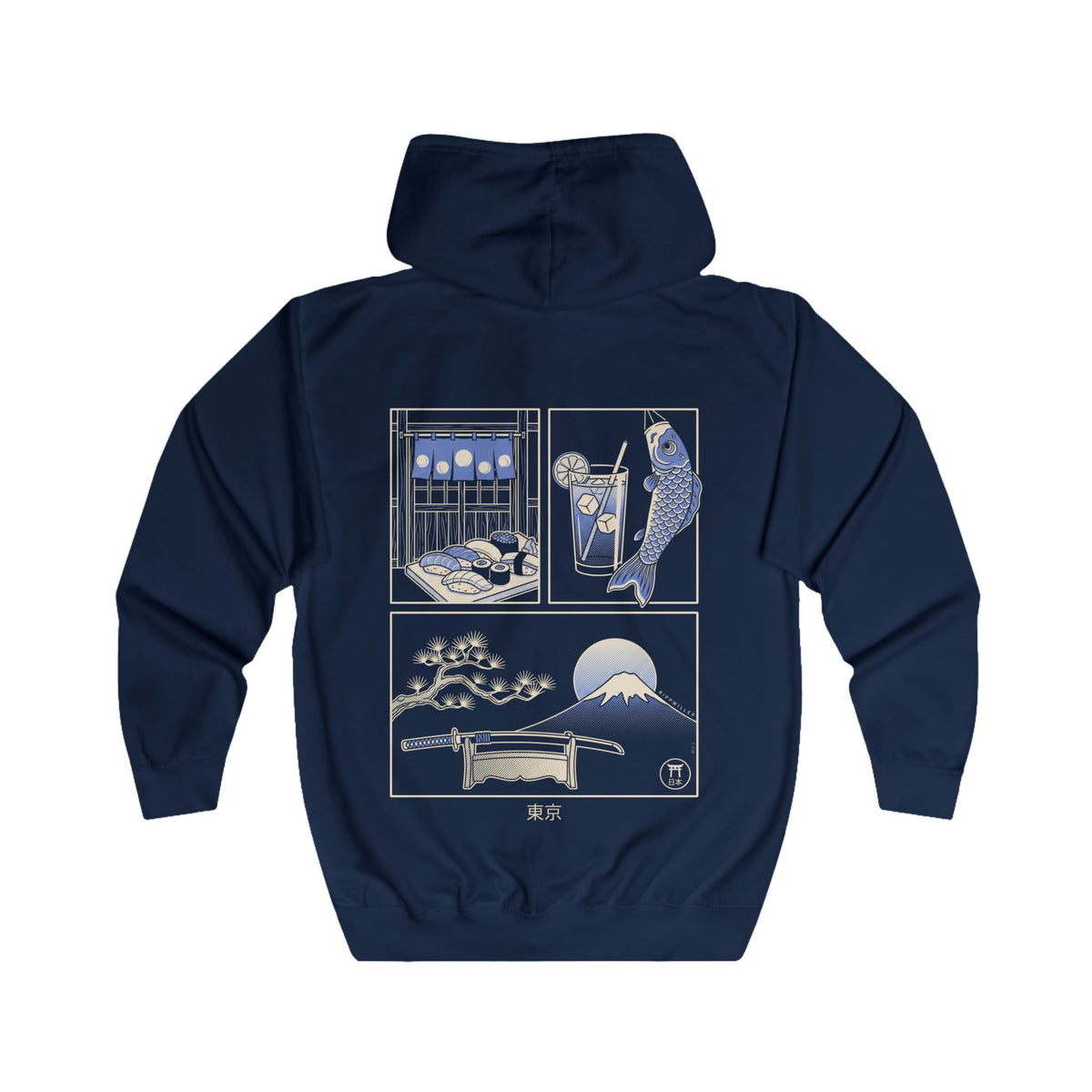 Rippwiller Tokyo Panels Night Zip Hoodie
