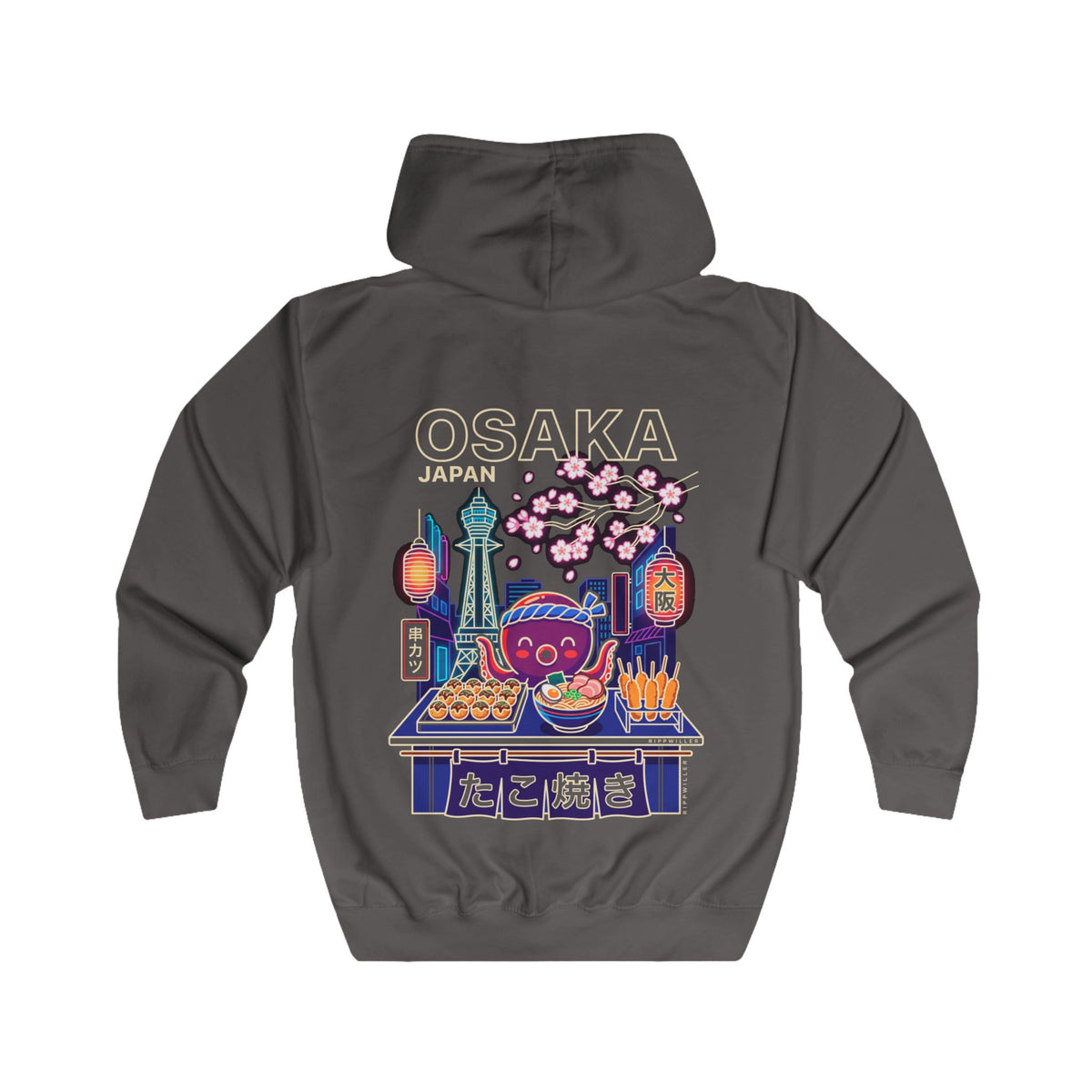 Rippwiller Osaka Night Market Night Zip Hoodie