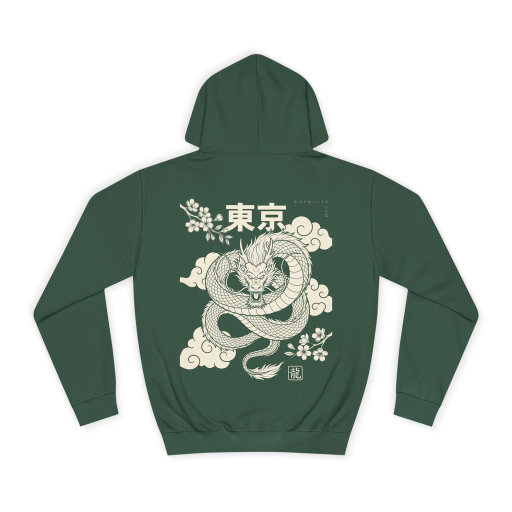 Rippwiller Green Dragon Night Hoodie