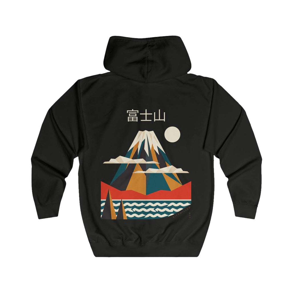 Rippwiller Fuji Poster Night Zip Hoodie