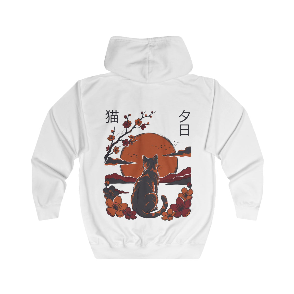 Rippwiller Evening Cat Zip Hoodie