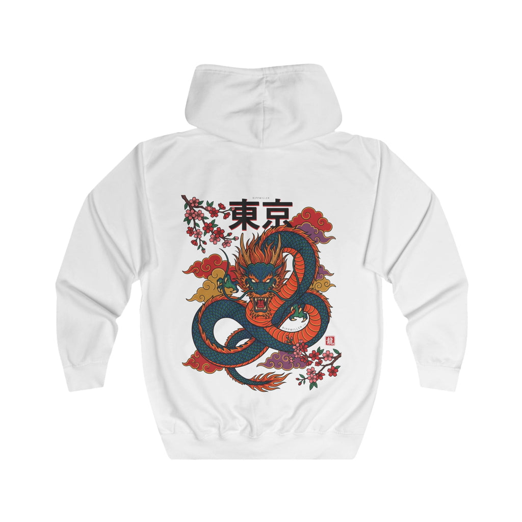 Rippwiller Green Dragon Zip Hoodie