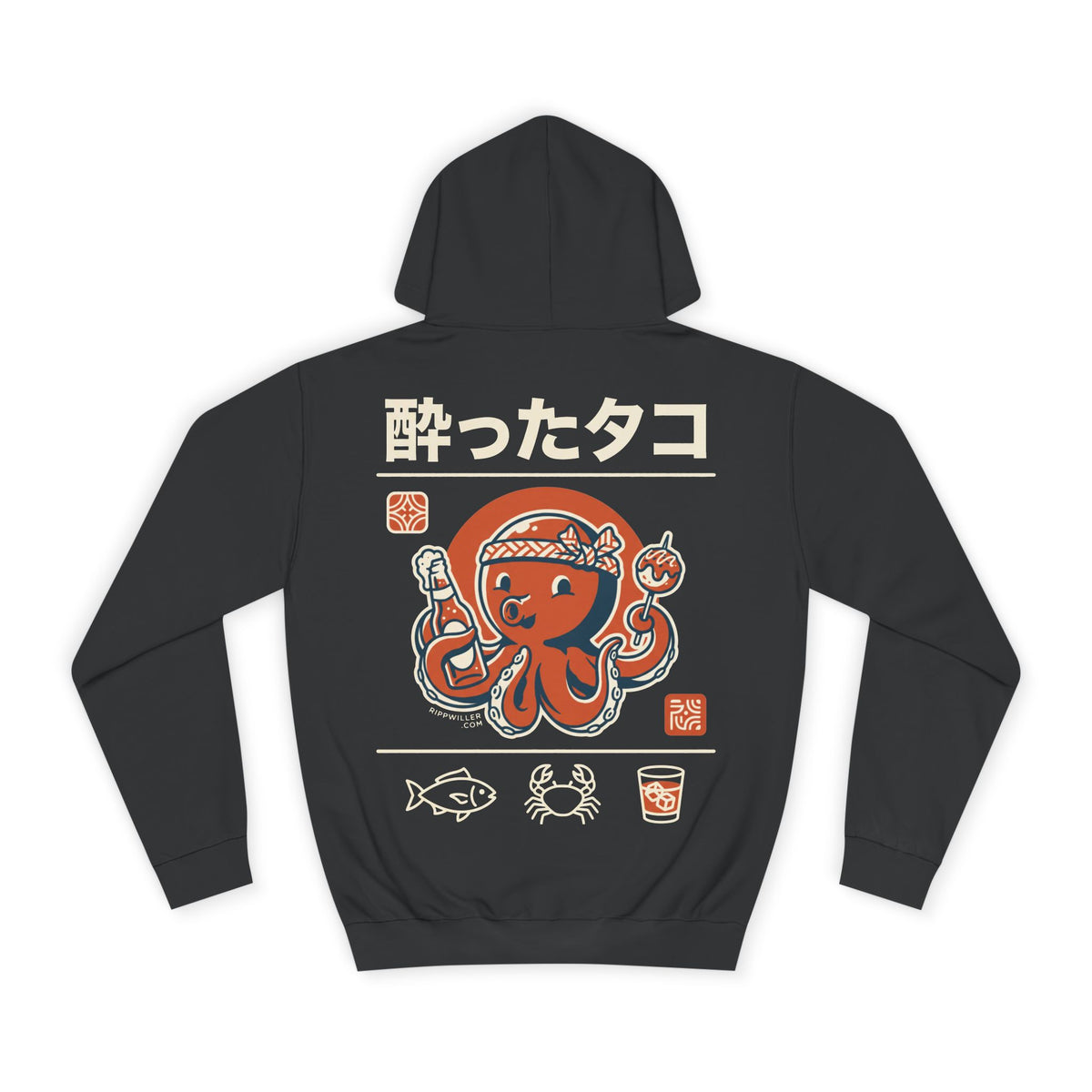 Rippwiller Drunken Octopus Night Hoodie