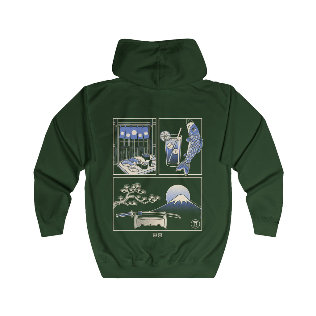 Rippwiller Tokyo Panels Night Zip Hoodie