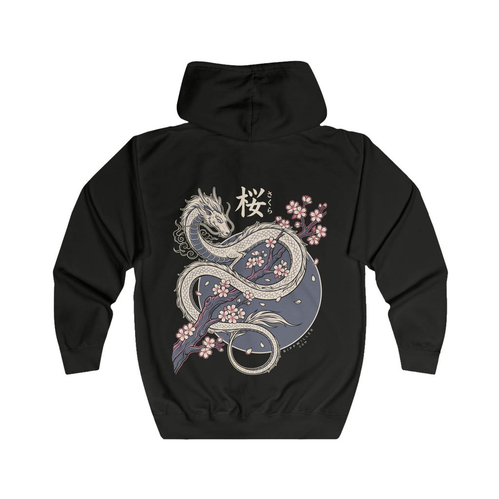 Rippwiller Moon Dragon Night Zip Hoodie