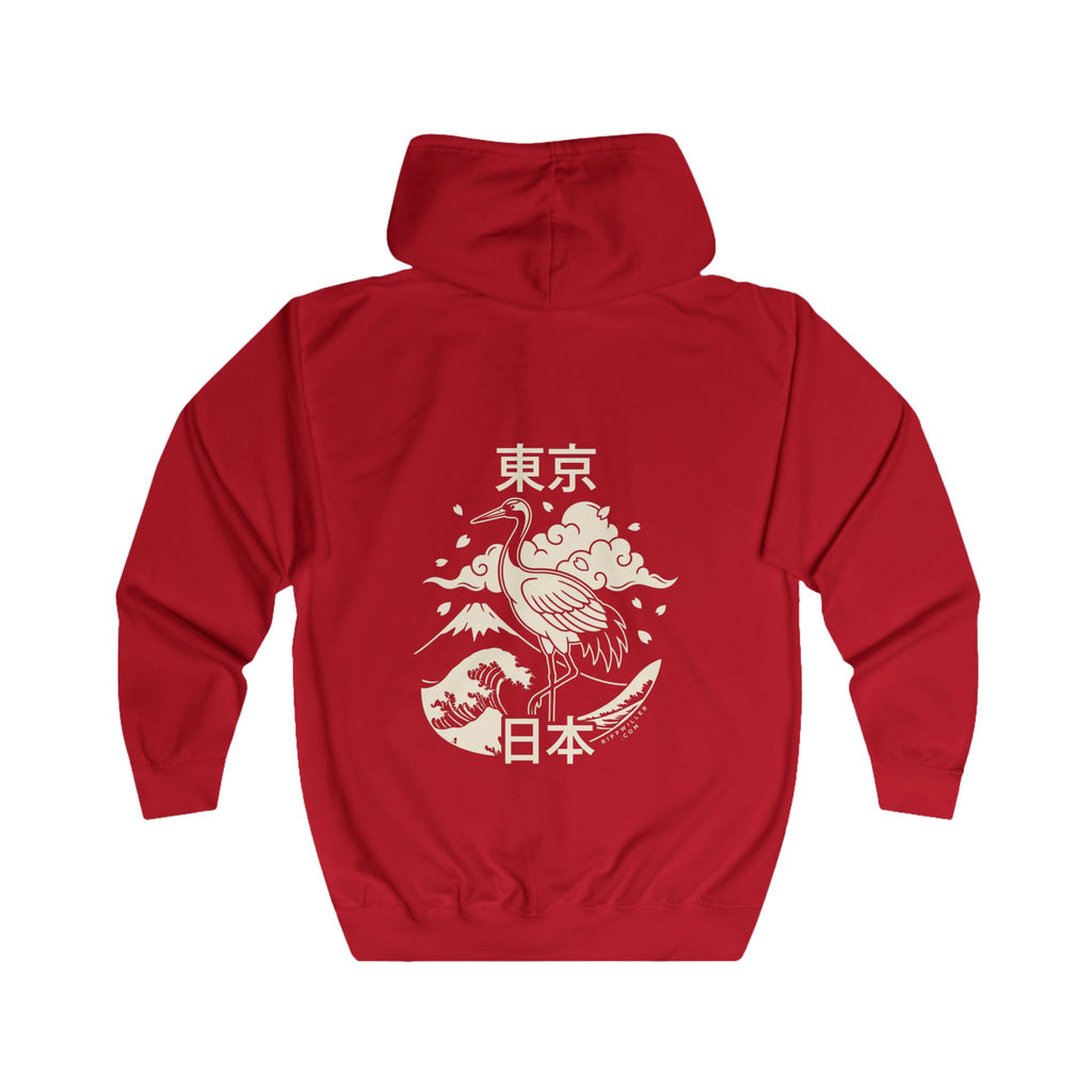 Rippwiller Tokyo Crane Night Zip Hoodie
