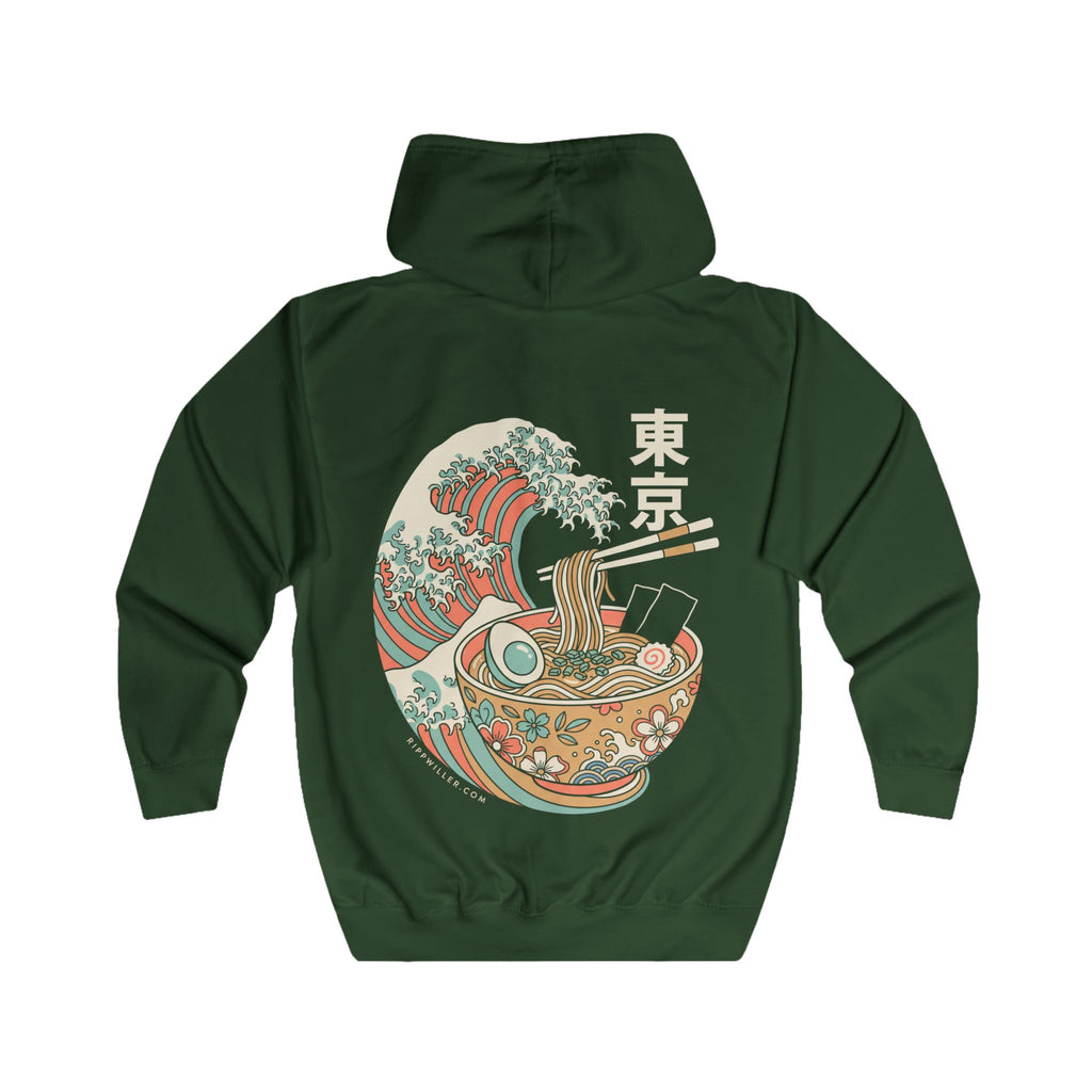 Rippwiller Ramen Wave Night Zip Hoodie