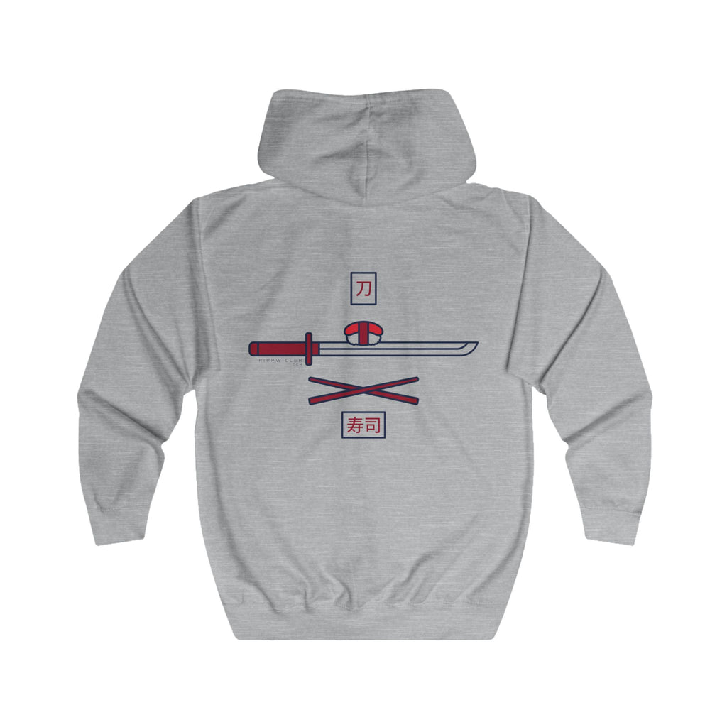 Rippwiller Swords and Sushi Zip Hoodie