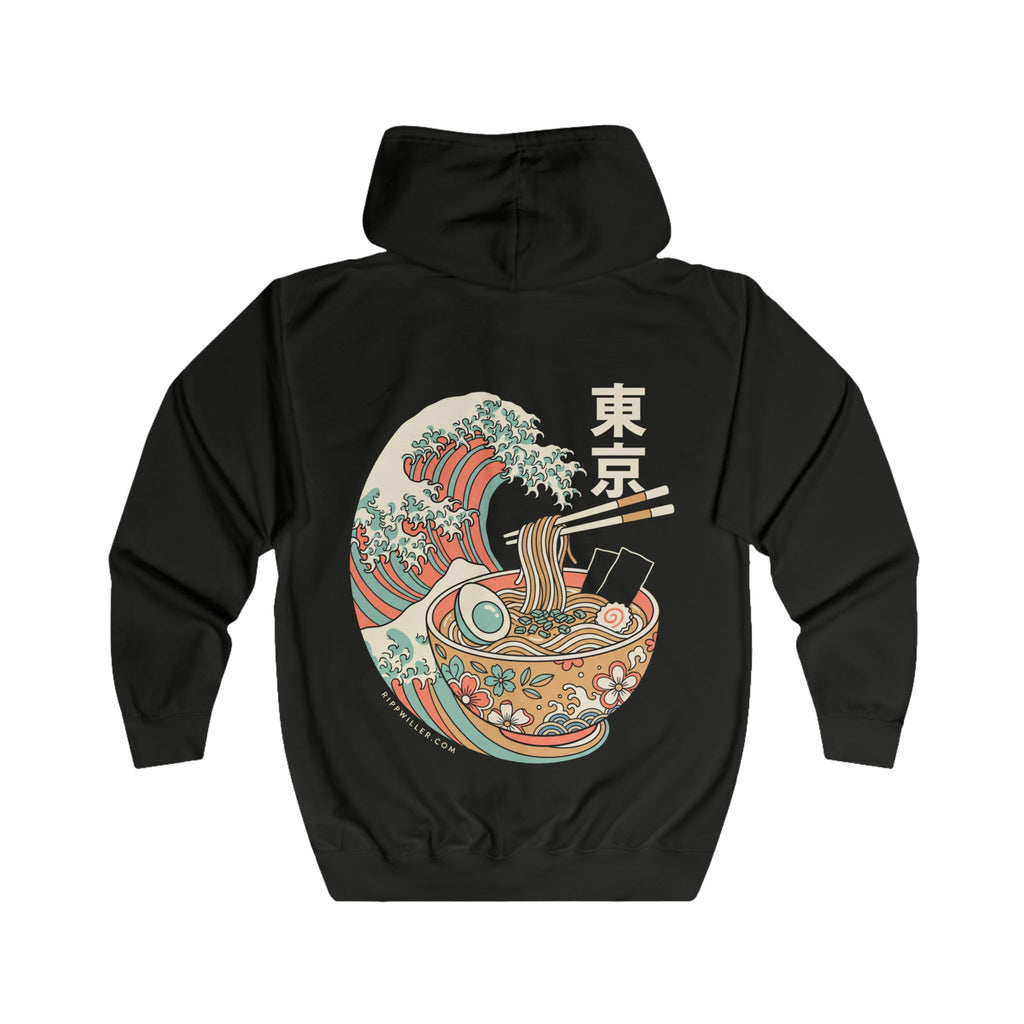 Rippwiller Ramen Wave Night Zip Hoodie