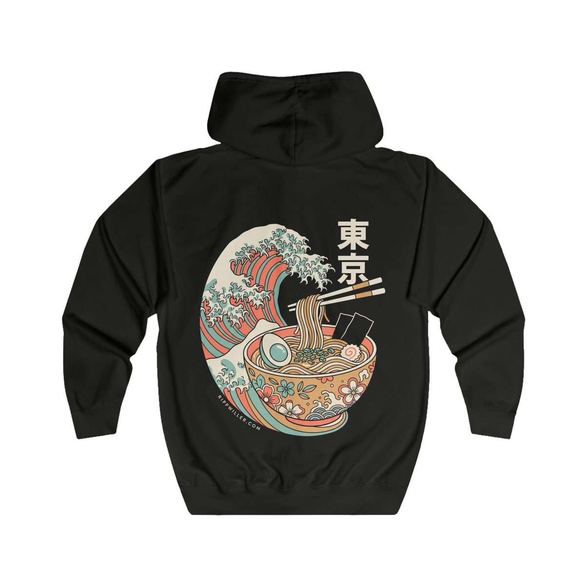 Rippwiller Ramen Wave Night Zip Hoodie