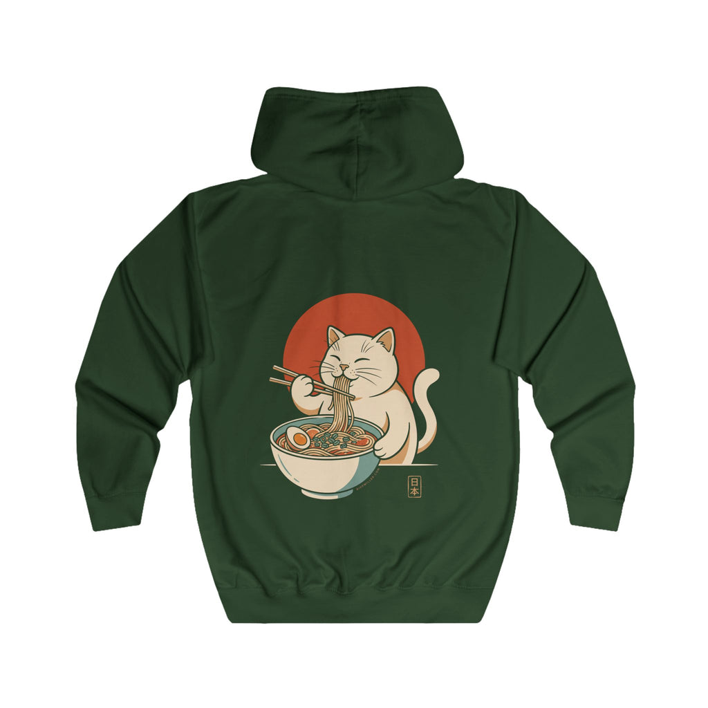 Rippwiller Ramen Cat Night Zip Hoodie