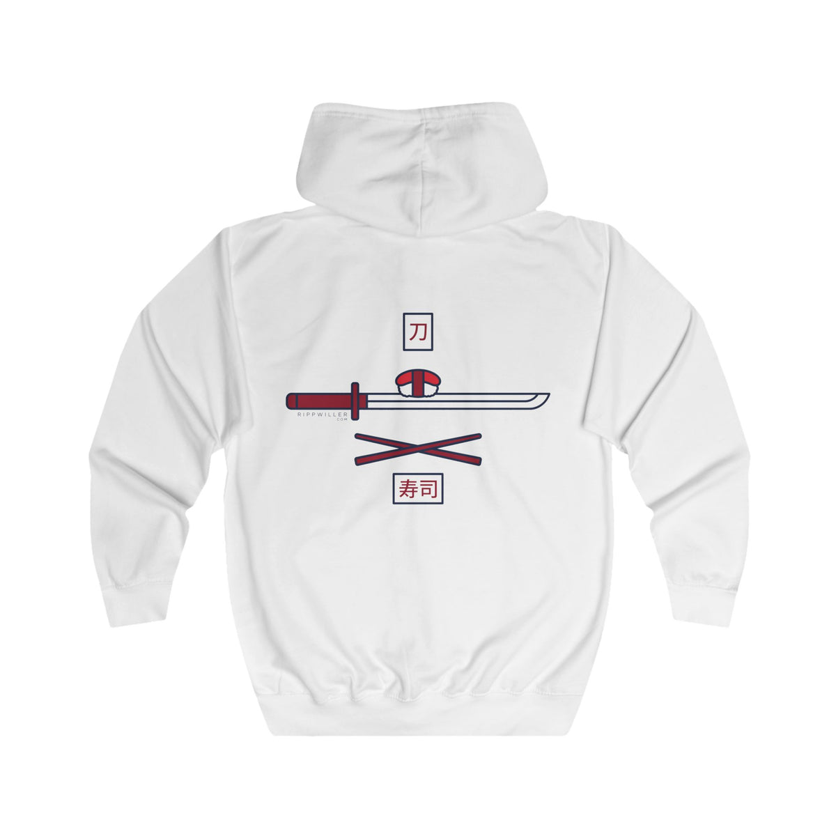 Rippwiller Swords and Sushi Zip Hoodie