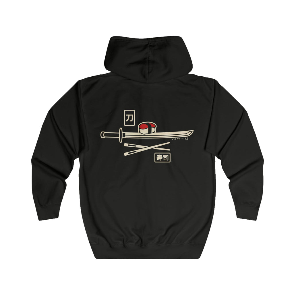 Rippwiller Swords and Sushi Night Zip Hoodie