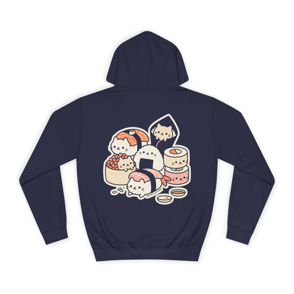 Rippwiller Sushi Cats Night Hoodie