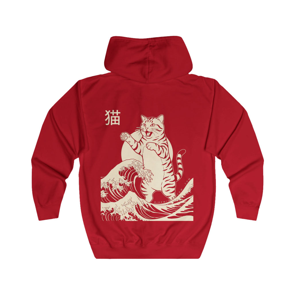 Rippwiller Kaiju Cat Night Zip Hoodie