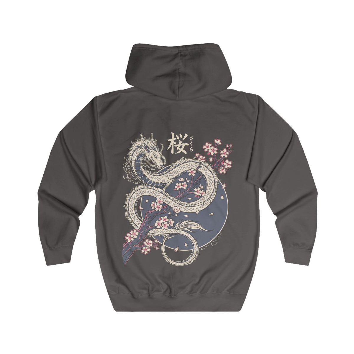 Rippwiller Moon Dragon Night Zip Hoodie