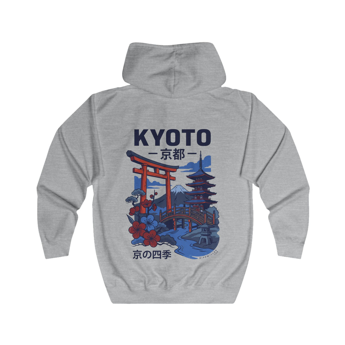 Rippwiller Kyoto Scenes Zip Hoodie