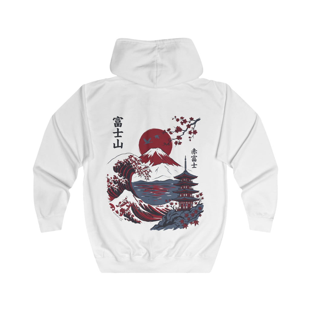 Rippwiller Red Fuji Zip Hoodie