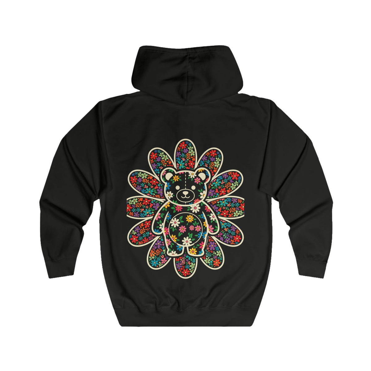 Rippwiller Flower Bear Night Zip Hoodie
